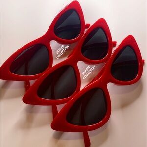 Red Cat Eye Sunglasses